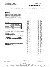MH4V36AM-6 datasheet pdf Mitsubishi Electric Corporation