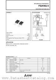 FS2KMJ-3 datasheet pdf Mitsubishi Electric Corporation