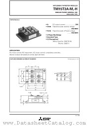 TM15T3A-H datasheet pdf Mitsubishi Electric Corporation
