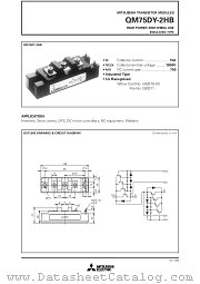 QM75DY-2HB datasheet pdf Mitsubishi Electric Corporation