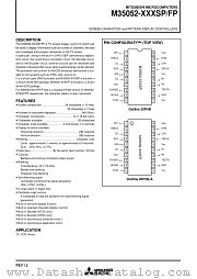 M35052-XXXSP datasheet pdf Mitsubishi Electric Corporation