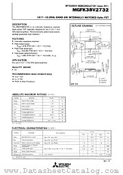 MGFK38V2732 datasheet pdf Mitsubishi Electric Corporation