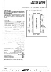 M35062-XXXSP datasheet pdf Mitsubishi Electric Corporation