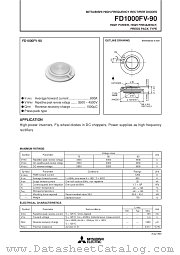 FD1000FV-90 datasheet pdf Mitsubishi Electric Corporation