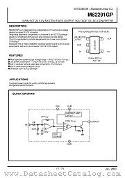 M62291GP datasheet pdf Mitsubishi Electric Corporation