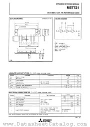 M57721 datasheet pdf Mitsubishi Electric Corporation