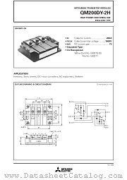 QM200DY-2H datasheet pdf Mitsubishi Electric Corporation