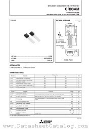 CR03AM datasheet pdf Mitsubishi Electric Corporation