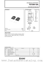 FS7SM-18A datasheet pdf Mitsubishi Electric Corporation