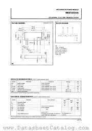 M68703SHA datasheet pdf Mitsubishi Electric Corporation