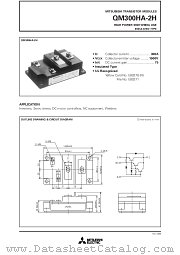 QM300HA-2H datasheet pdf Mitsubishi Electric Corporation