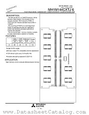 MH1M144CXTJ-6 datasheet pdf Mitsubishi Electric Corporation