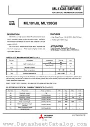 ML120G8 datasheet pdf Mitsubishi Electric Corporation