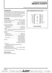M35072-XXXFP datasheet pdf Mitsubishi Electric Corporation