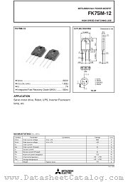 FK7SM-12 datasheet pdf Mitsubishi Electric Corporation