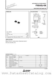 FX6ASJ-06 datasheet pdf Mitsubishi Electric Corporation