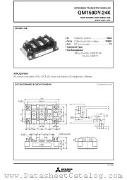 QM150DY-24K datasheet pdf Mitsubishi Electric Corporation