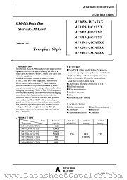 MF3257-J8CATXX datasheet pdf Mitsubishi Electric Corporation