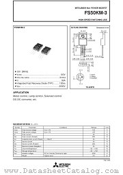 FS50KM-3 datasheet pdf Mitsubishi Electric Corporation