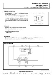 M62342P datasheet pdf Mitsubishi Electric Corporation