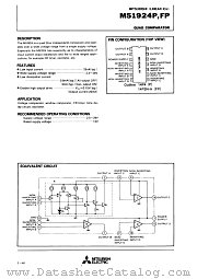 M51924FP datasheet pdf Mitsubishi Electric Corporation