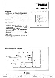 M5239L datasheet pdf Mitsubishi Electric Corporation