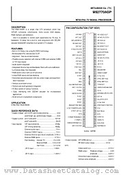 M52770ASP datasheet pdf Mitsubishi Electric Corporation