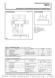 M68761 datasheet pdf Mitsubishi Electric Corporation