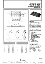 CM15TF-12H datasheet pdf Mitsubishi Electric Corporation