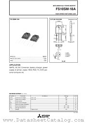 FS10SM-18A datasheet pdf Mitsubishi Electric Corporation