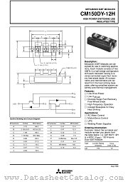 CM150DY-12H datasheet pdf Mitsubishi Electric Corporation