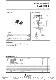 FS50KMJ-2 datasheet pdf Mitsubishi Electric Corporation