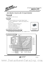 M61511FP datasheet pdf Mitsubishi Electric Corporation