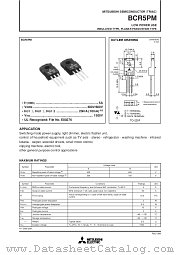 BCR5PM datasheet pdf Mitsubishi Electric Corporation
