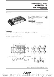 QM15TB-2H datasheet pdf Mitsubishi Electric Corporation