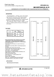 MH16D72AKLB-10 datasheet pdf Mitsubishi Electric Corporation