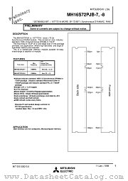 MH16S72PJB-8 datasheet pdf Mitsubishi Electric Corporation