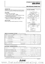 2SC1946 datasheet pdf Mitsubishi Electric Corporation