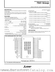 M37531M8-XXXSP datasheet pdf Mitsubishi Electric Corporation
