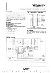 M66300FP datasheet pdf Mitsubishi Electric Corporation
