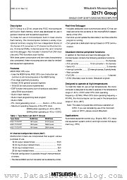 M32171F4VFP datasheet pdf Mitsubishi Electric Corporation