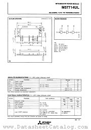 M57714UL datasheet pdf Mitsubishi Electric Corporation