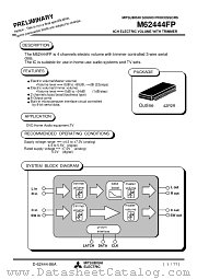 M62444FP datasheet pdf Mitsubishi Electric Corporation