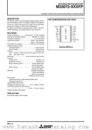 M35072-XXXFP datasheet pdf Mitsubishi Electric Corporation