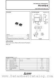 FK14VS-9 datasheet pdf Mitsubishi Electric Corporation