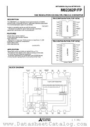M62362P datasheet pdf Mitsubishi Electric Corporation