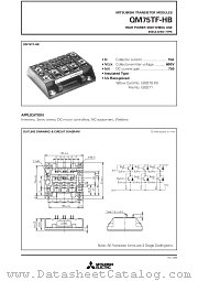 QM75TF-HB datasheet pdf Mitsubishi Electric Corporation