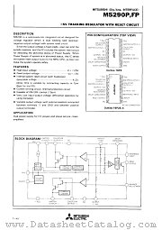 M5290FP datasheet pdf Mitsubishi Electric Corporation