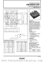 CM1000HA-24H datasheet pdf Mitsubishi Electric Corporation