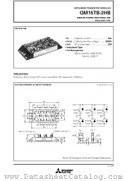 QM15TB-2HB datasheet pdf Mitsubishi Electric Corporation